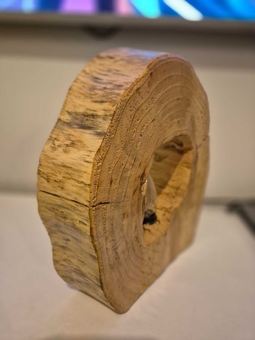 Lampka nocna drewniana handmade