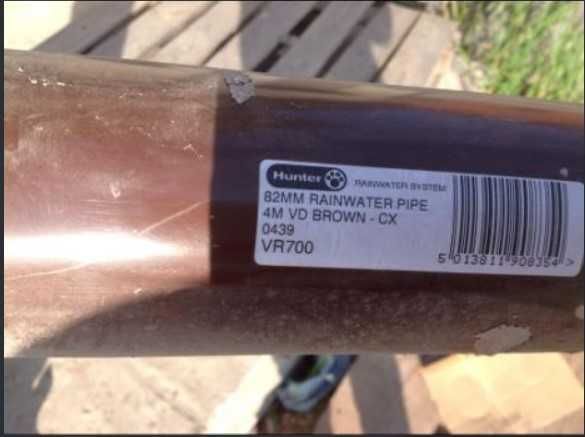Водостічна система Hunter Rainwater Pipe 82 мм труба, жолоб 125х75 мм