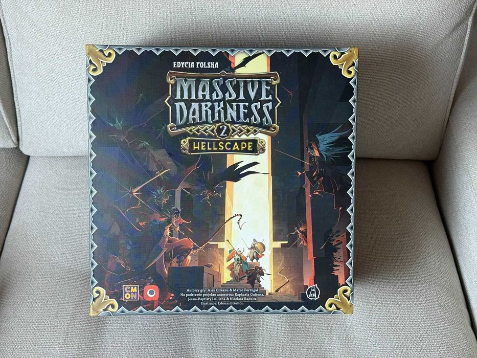 Massive Darkness 2: Hellscape z koszulkami i insertem ReDrewno | Edycja Polska PL