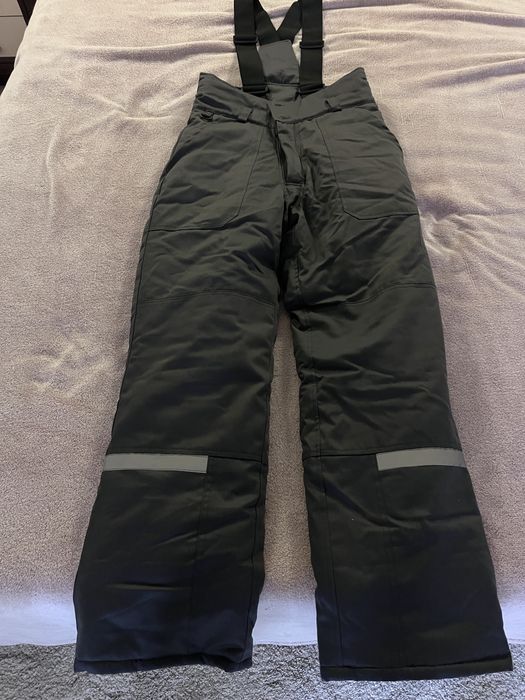 Утеплені штани з підтяжками