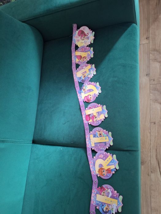 Napis happy birthday shimmer i shine