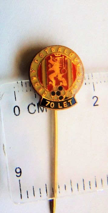 pin igła Federacja Piłkarska Czechy 70 lat jubileusz