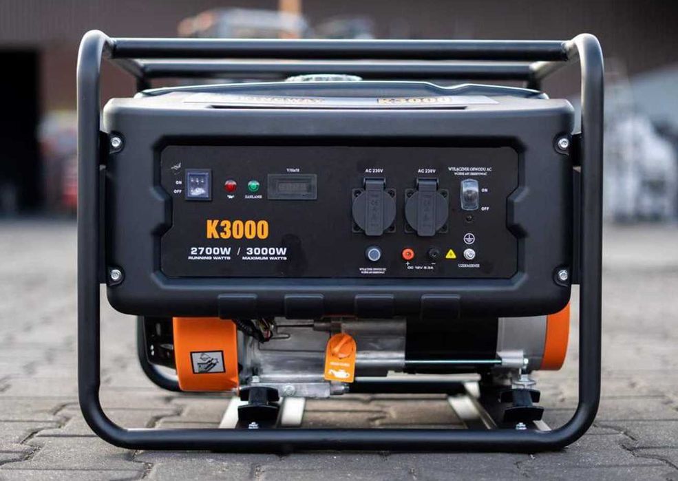 Генератор Kingway 3 кВт бензин мідна обмотка AVR однофазний 2 розетки