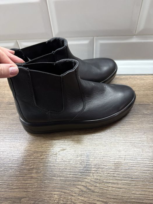 Шкіряні чобити ecco