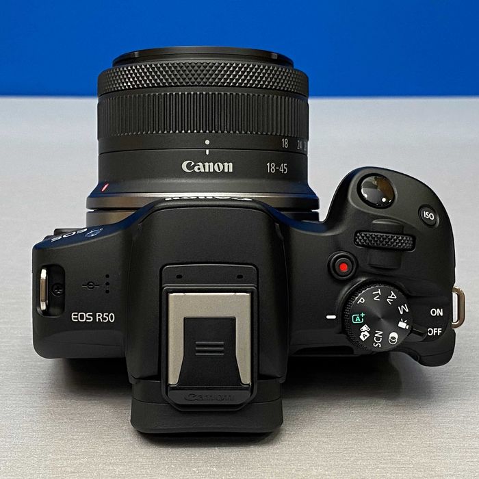Canon EOS R50 (24.2MP) + RF-S 18-45mm f/4.5-6.3 IS STM | NOVA | 3 ANOS DE GARANTIA