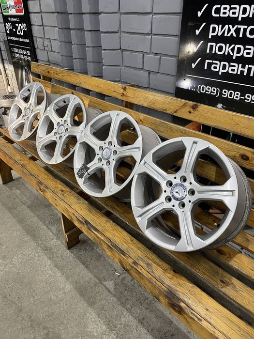 99 Оригинальные литые разноширокие диски Mercedes GLC 5/112 r17