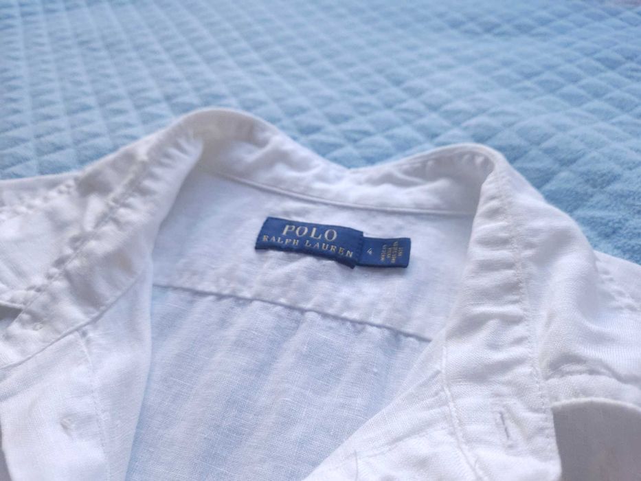 Lniana koszula POLO Ralph Lauren; 100% len; XS