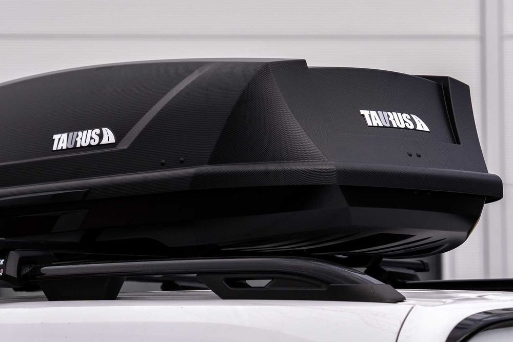 Mega mocny box dachowy Taurus Adventure 480 czarny matowy karbon NEW