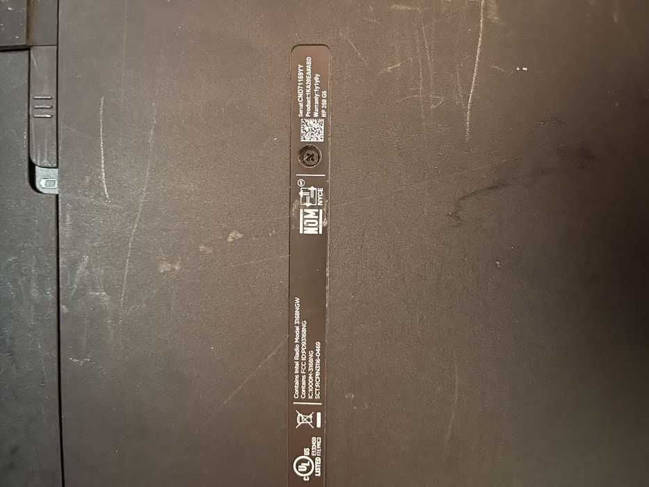 Hp 3168ngw icore 5i 7th 256ssd