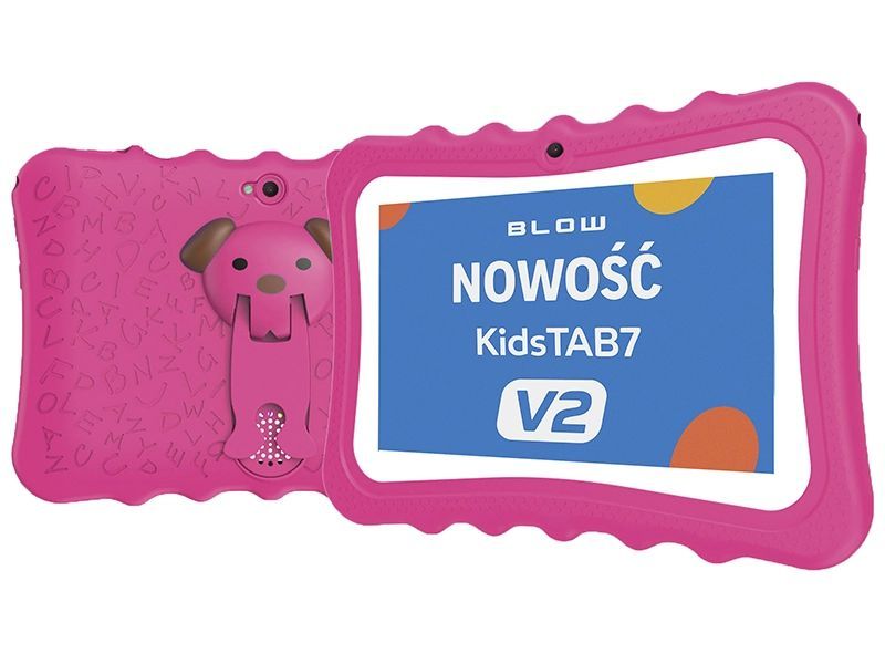 Tablet edukacyjny 7 cali dla dzieci KidsTAB7 4/32GB 2MP + różowe etui