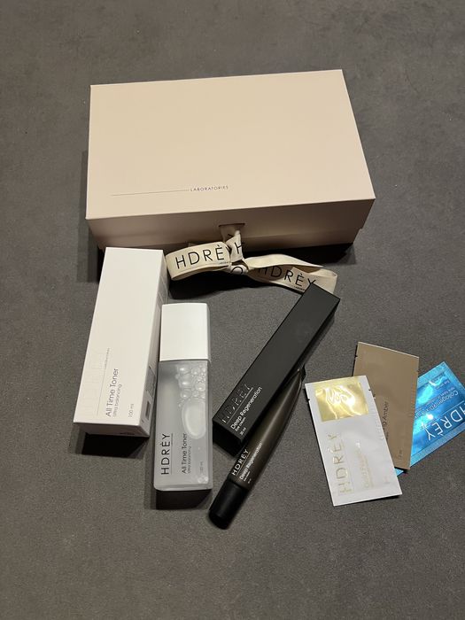 Hdrèy krem pod oczy i tonik nowe! Piekne pudelko i probki gratis