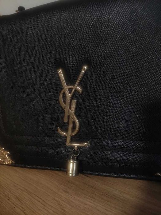 Torebka czarna YSL Saint Laurent elegancka