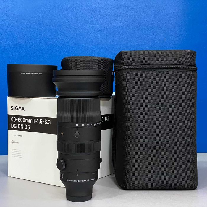 Sigma 60-600mm f/4.5-6.3 DG DN OS (Sony E) - NOVA - 5 ANOS DE GARANTIA