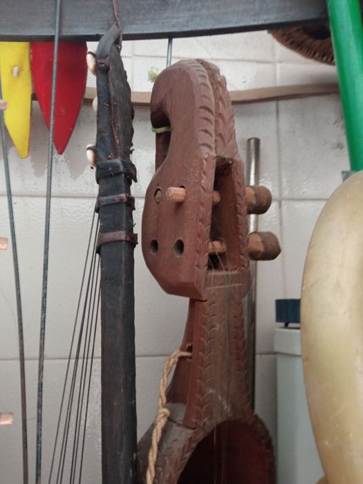Instrumentos musicais africanas.  Genuínos.