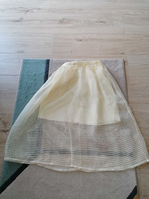Spódnica żółta /kremowa