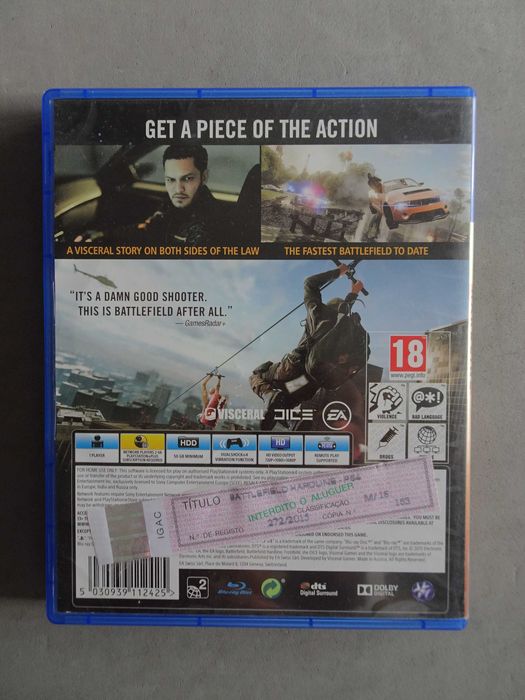 Jogo Playstation 4 PS4 Battlefield Hardline