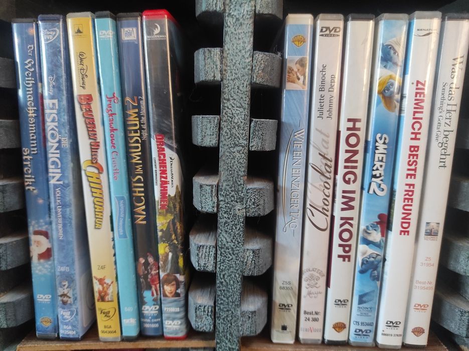 Filmy, bajki DVD j.angielski, niemiecki.Dostawa gratis