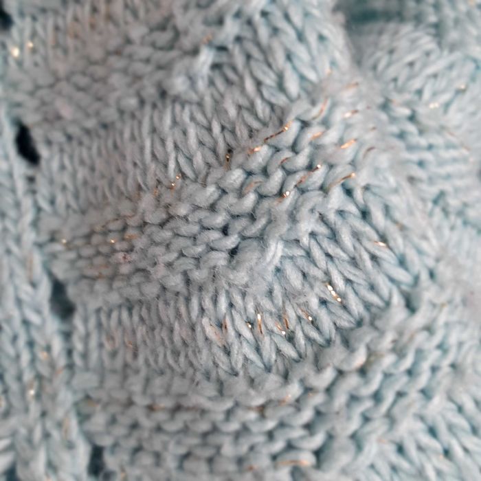 Miętowy jasno zielony turkusowy swetr sweter sweterek tunika S/M