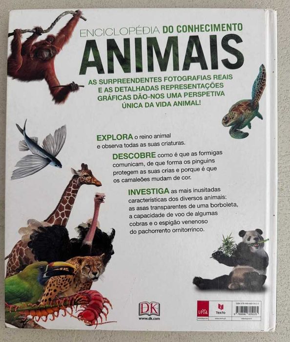 Enciclopédia do Conhecimento – Animais (DK) | Capa Dura