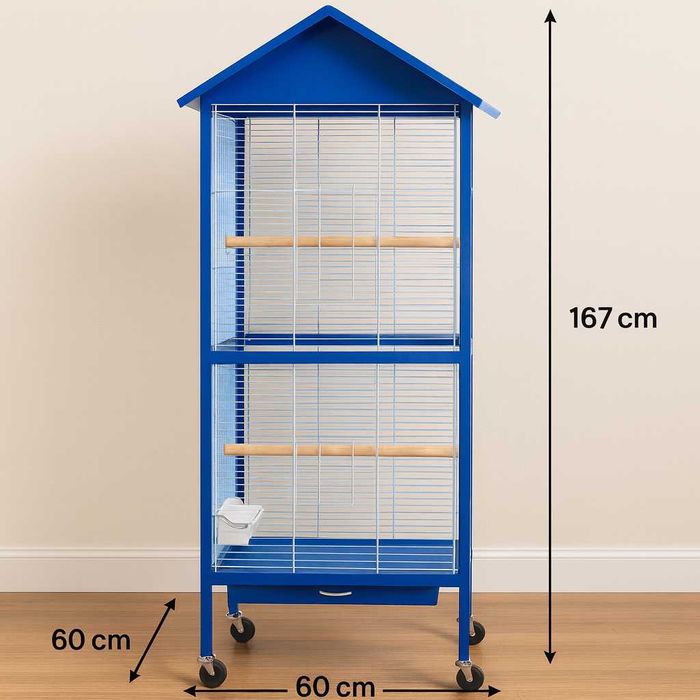 Gaiola Viveiro Voadeira 60 x 60 x 167 cm