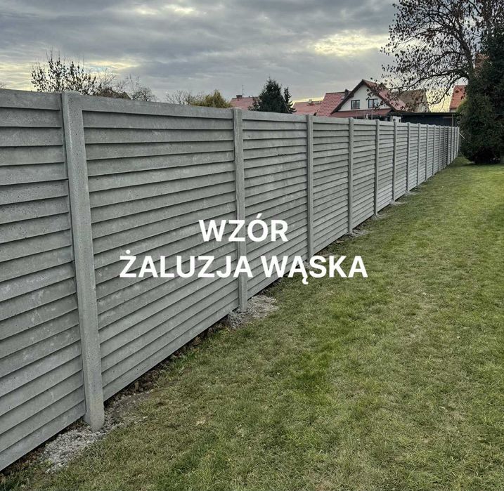 KLONEX Ogrodzenia betonowe Nowe wzory Produkcja Transport Montaż
