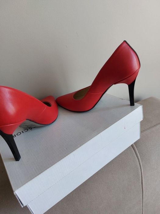 Buty szpilki czerwone