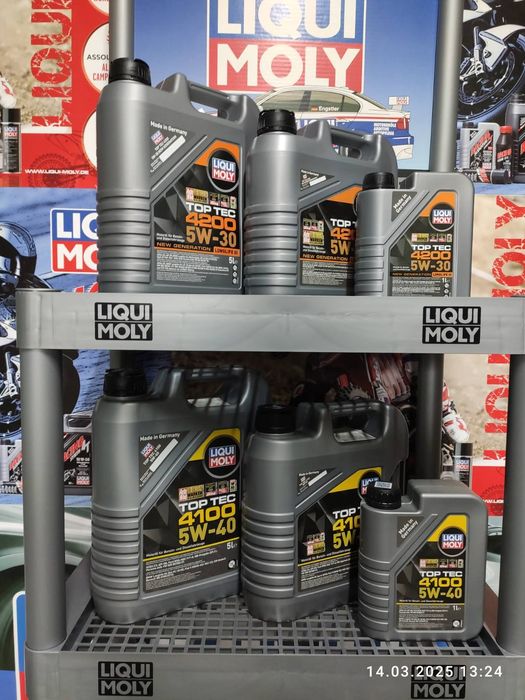 Оригінальна моторна олива Liqui Moly 10w40 5w40 5w30 0w40 0w20 10w60