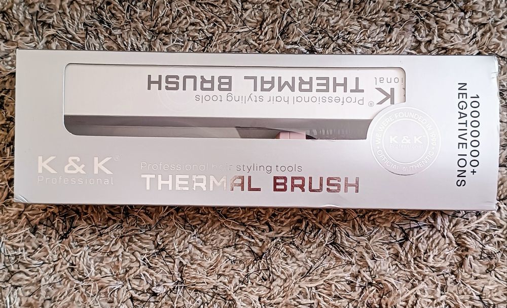 Професійна термощітка K&K Thermal Brush.Рожева,салонна укладка.