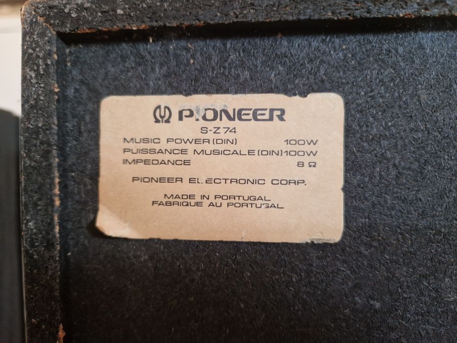 COLUNAS  Pioneer de 100W