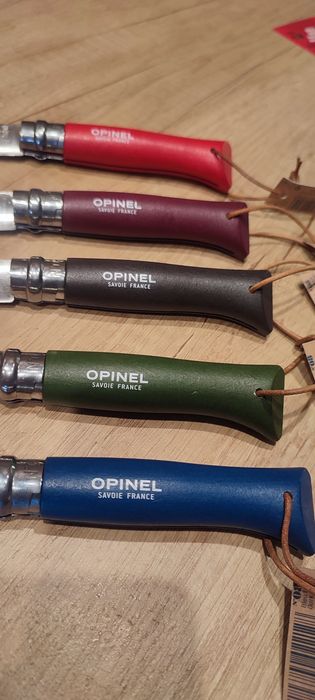 Яркий нож Opinel 08 Colorama с темляком туриста складной mora,fiskars
