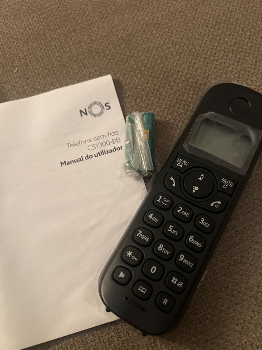 Telefone fixo sem fios NOS CS1300 | Preto | Novo na Caixa nunca Usado