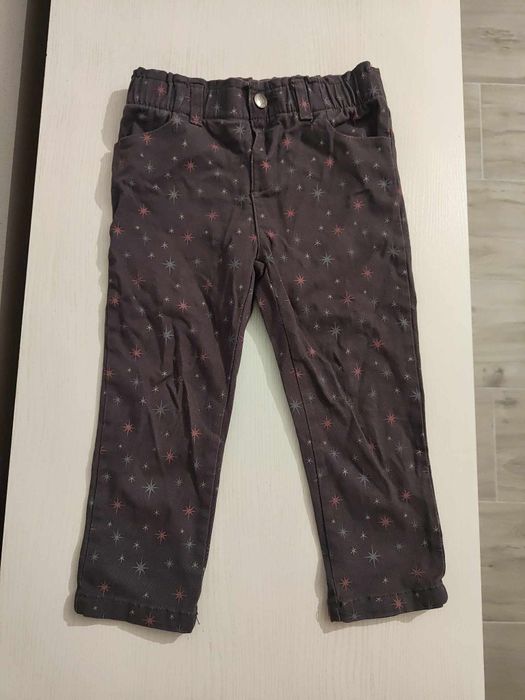 Spodnie dziewczęce legginsy na gumie rozmiar 92 98