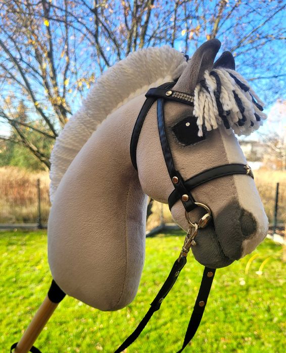 Konik Hobby Horse Fiord A4 ręcznie szyty z minky,zestaw z ogłowiem #19