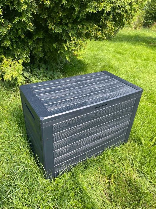 Skrzynia Ogrodowa na poduszki 190L Pojemnik balkon Taras Ogród NOWA
