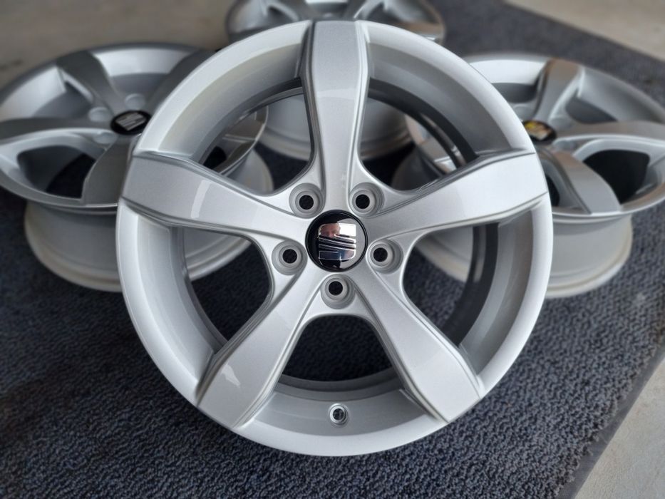 Seat 15" Nowe Felgi aluminiowe 5x100 Leon Ibiza Cordoba Toledo