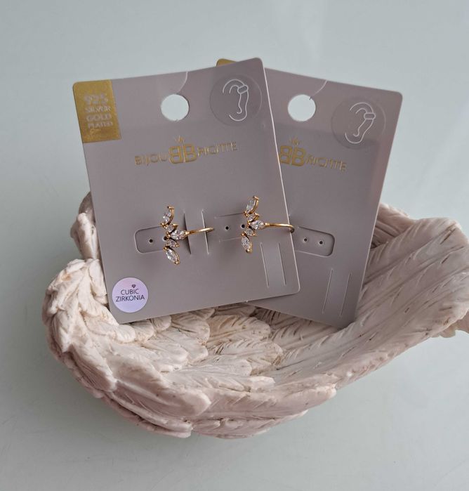 Kolczyki srebrne (nausznice) Bijou-Brigitte+GRATISY!