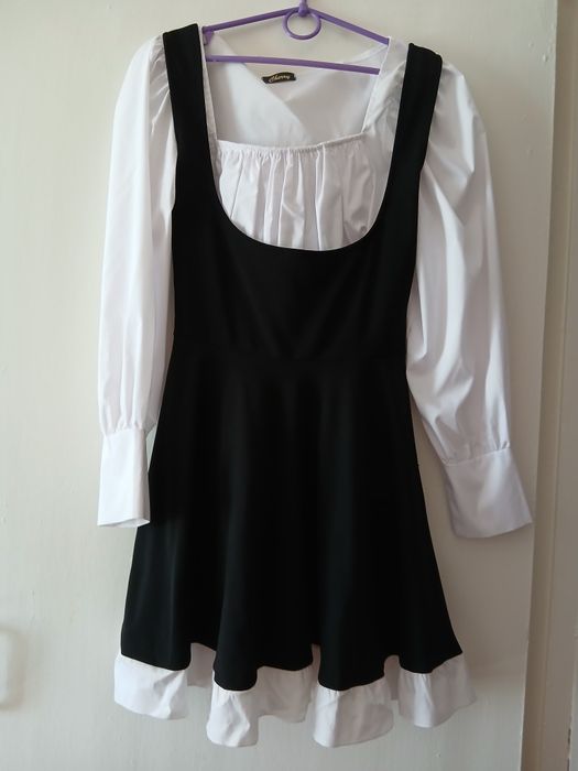 Плаття чорно-біле на 1 вересня шкільне