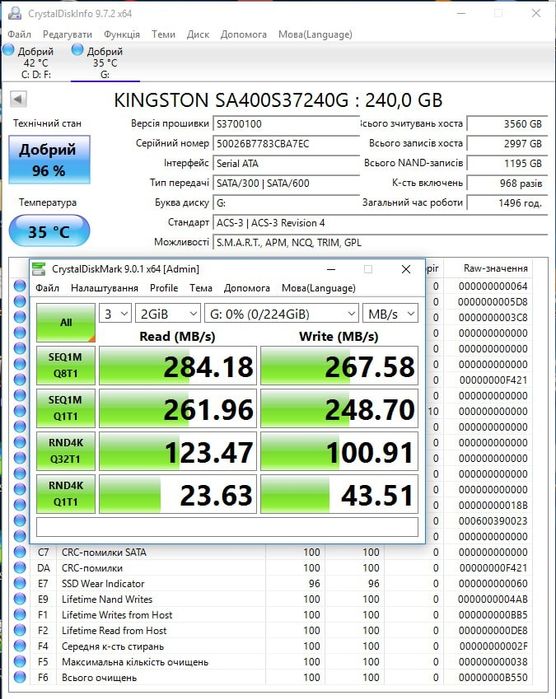 Ssd Kingston a400 240gb