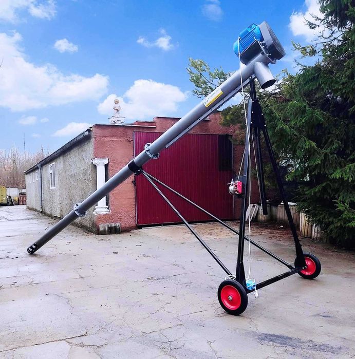 Шнековый погрузчик, винтовой конвейер, транспортер зерна 133*2*б/дв