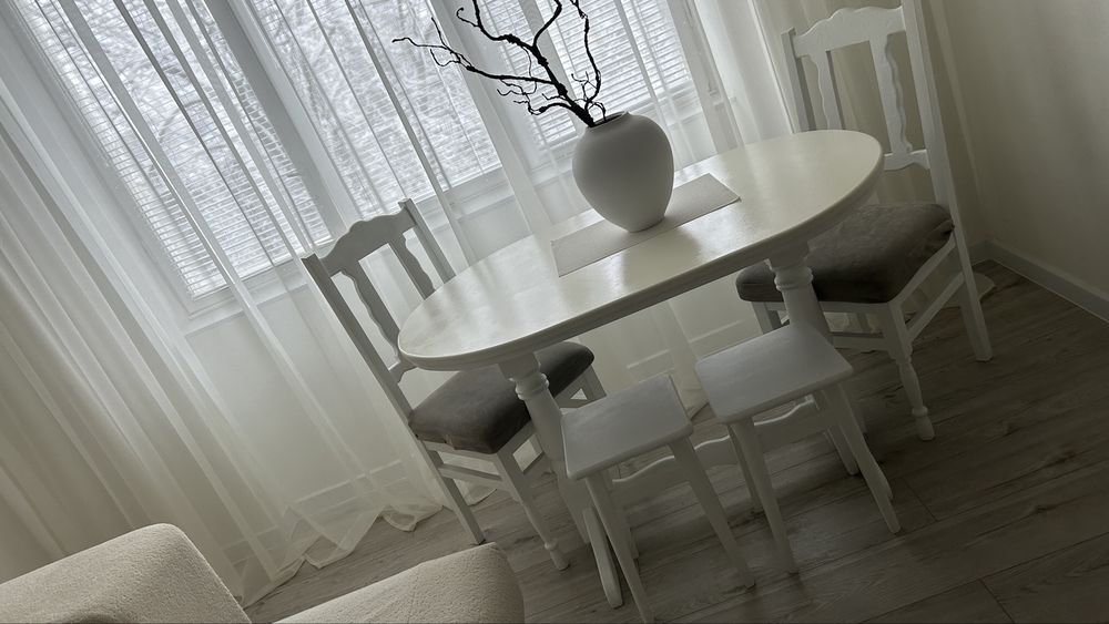 Комплект Стіл+2 стільці+ 2 табурети