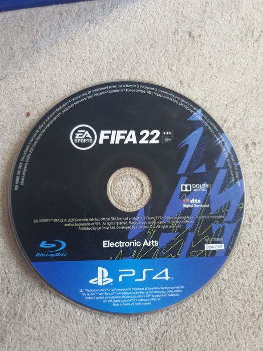 Gra na konsole PlayStation 4,5 slim fat pro  Fifa 22 bez pudelka