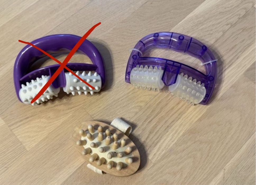 Ручной массажер для тела/лица / щетка массажная антицелюлитная