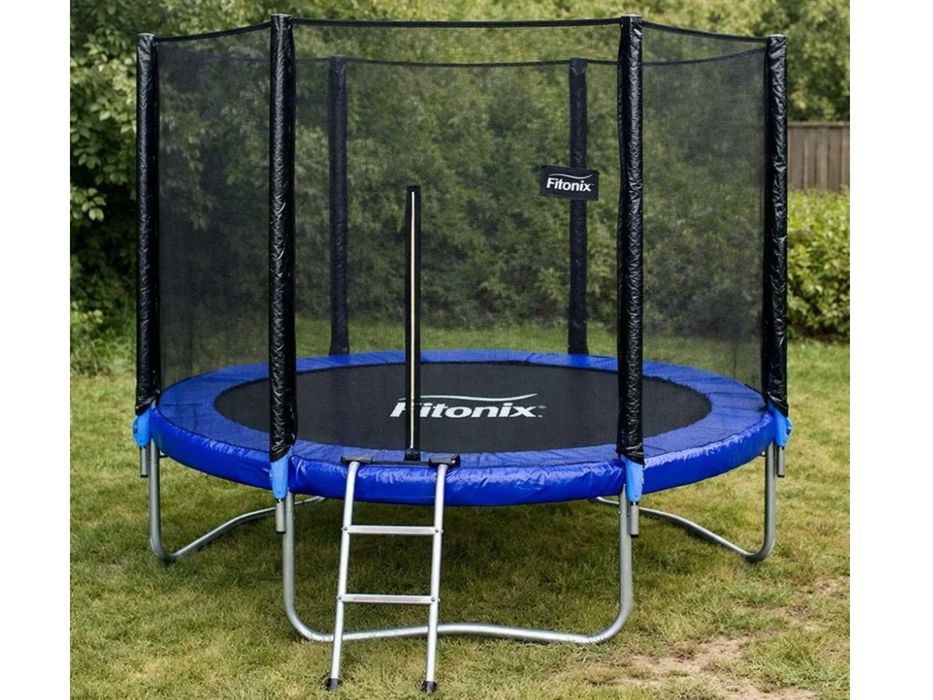 Батут Fitonix посилений 183 / 252 / 312 см | Сітка + драбина До 150 кг