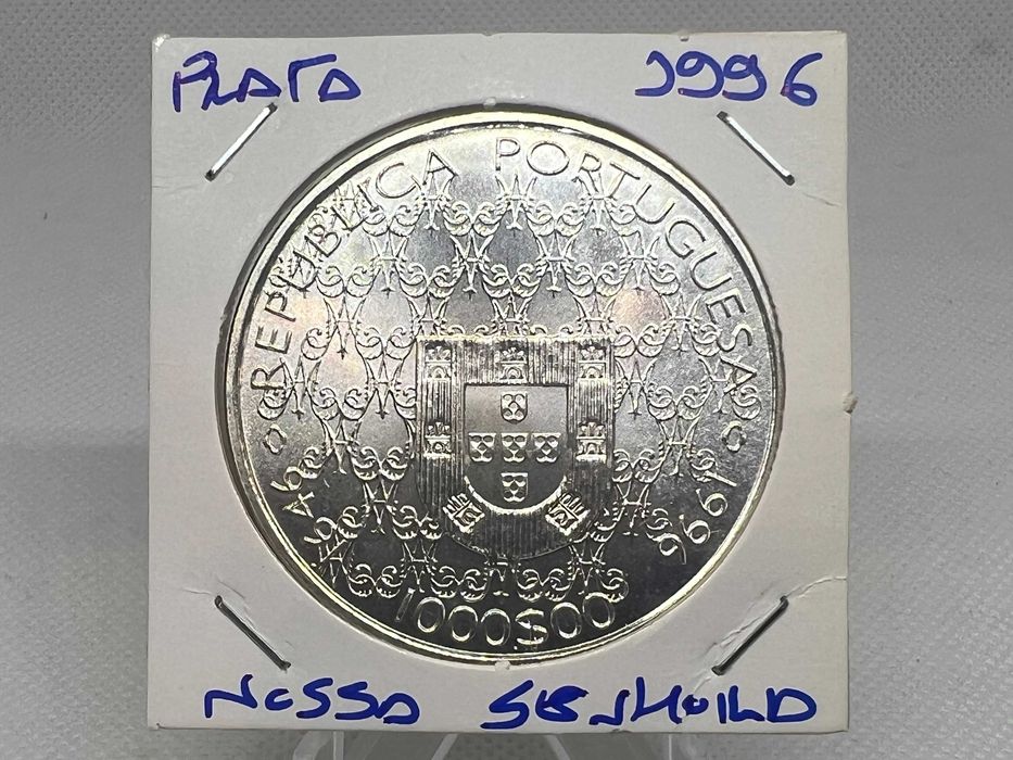 Portugal 1996 - 1000 Escudos Prata - Nossa Senhora da Conceição – 350 Anos como Padroeira de Portugal