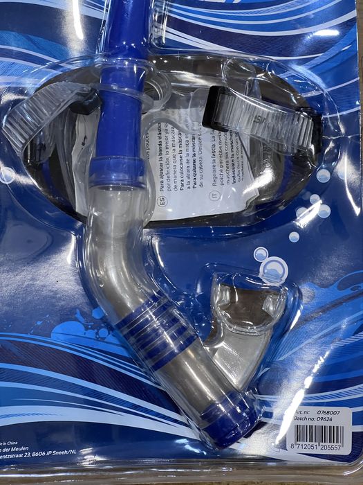 Kit de Snorkeling Adulto SportX - Máscara Vidro Temperado + Tubo