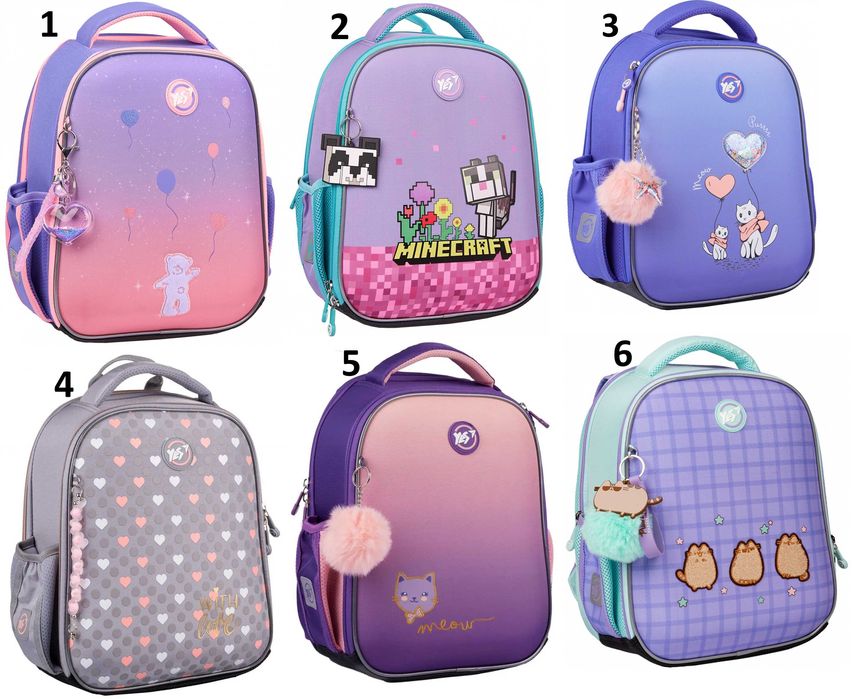 Рюкзак каркасний ортопедичний YES H-100 Pusheen, Minecraft, With Love