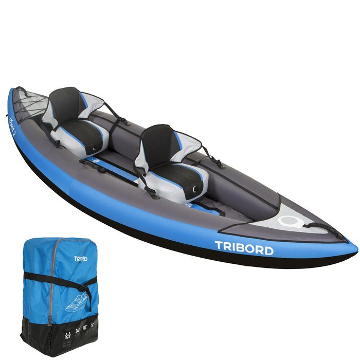 Kayak insuflável 1 ou 2 lugares ITIWIT 2 Azul