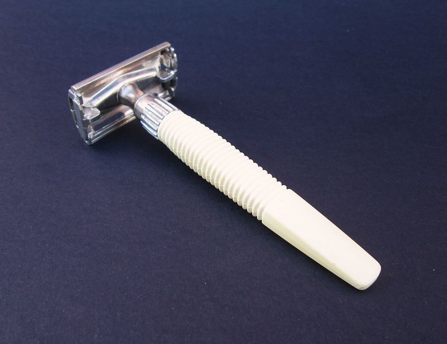 Antiga (60's) GILLETTE Slim Twist Maquina de Barbear com Lamina
