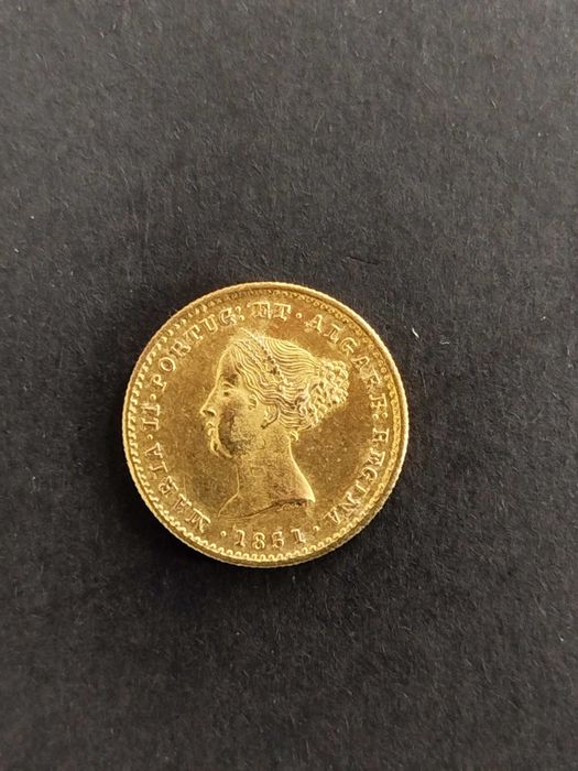 1851 - D. Maria II - 1000 Reis - Ouro