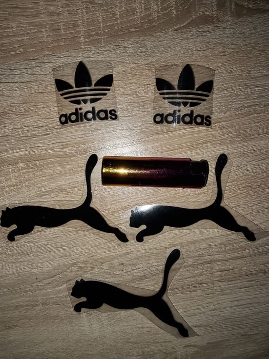 Наклейки термо  Puma. Adidas AMG